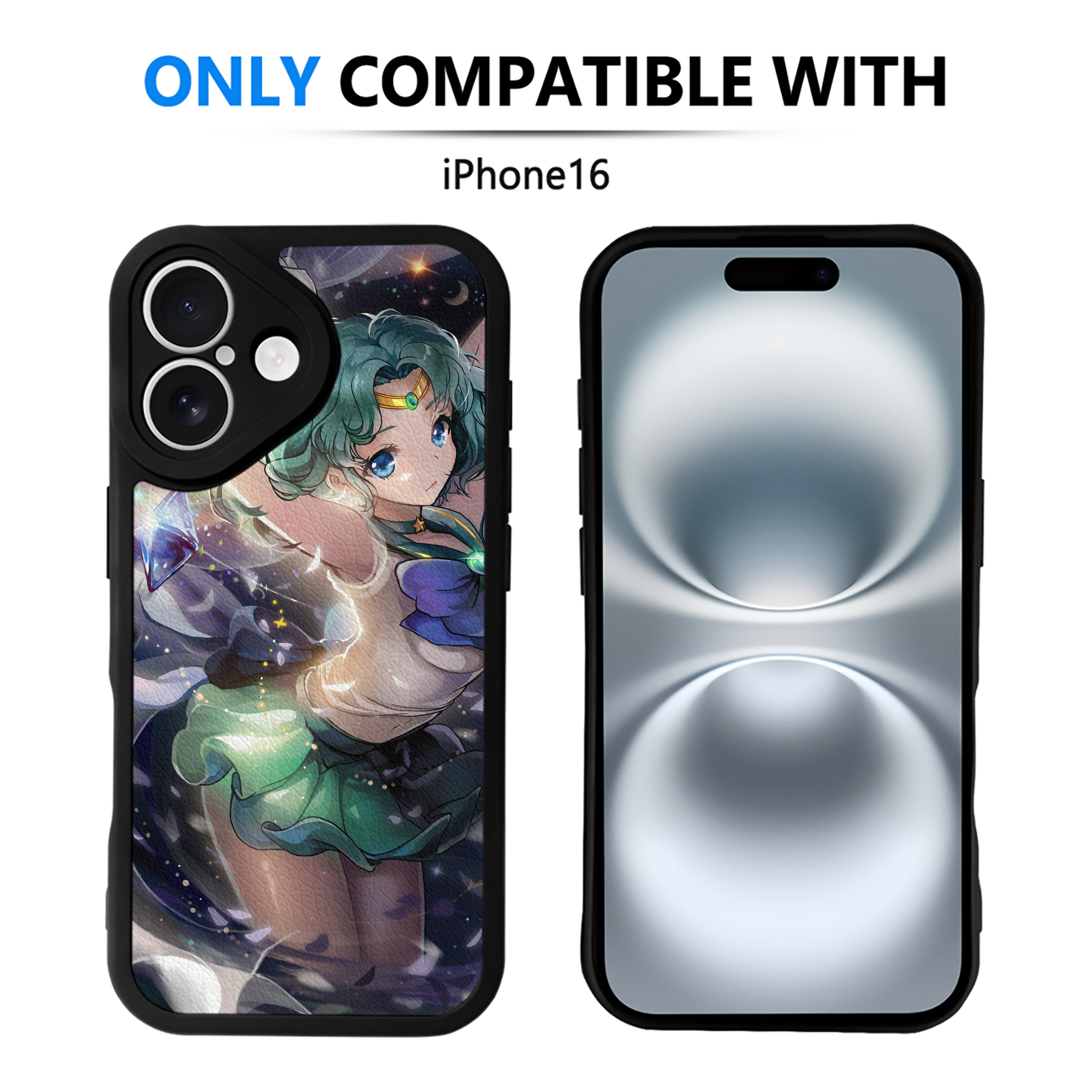 （画像用） 美少女戦士セーラームーン Sailor Moon 【iPhone 16シリーズ対応】シリコンスマホケース（レザー調） 材質：シリコン